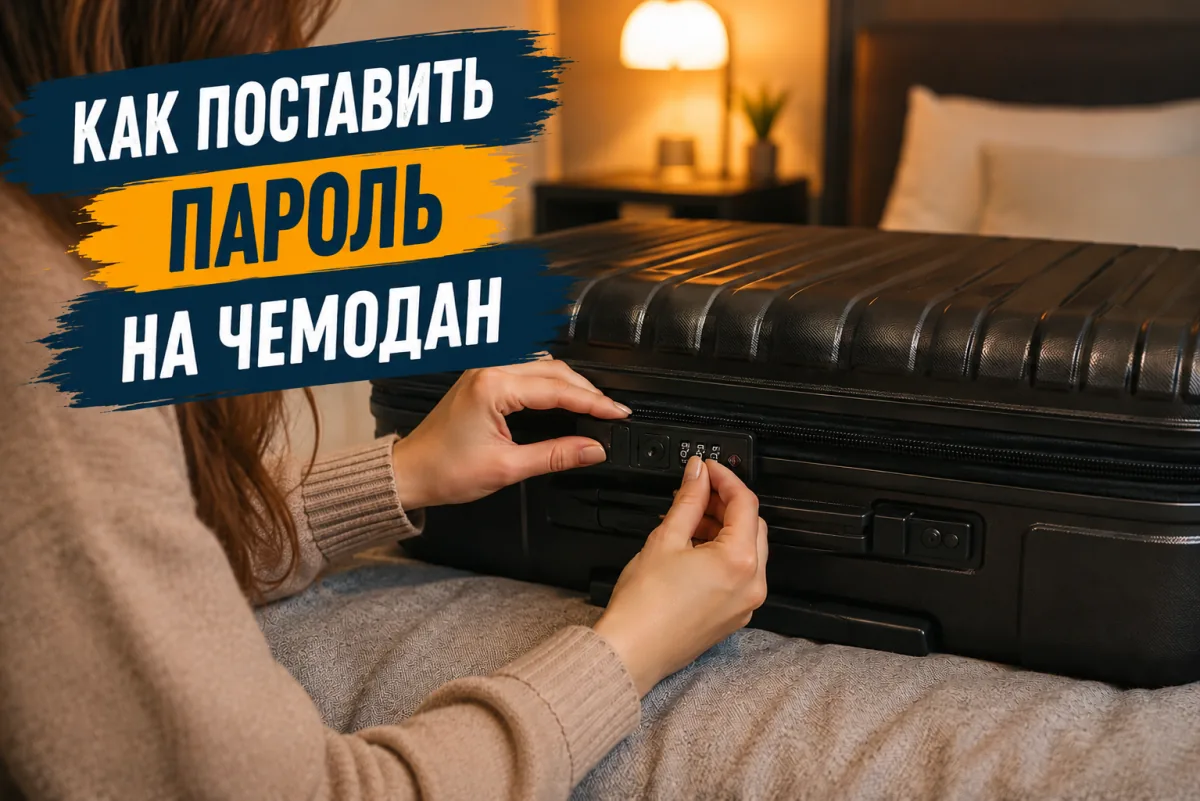 Как поставить пароль на чемодане
