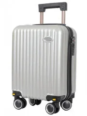 Чемодан Bagvoyage BV01/16 светло серый со съемными колесами