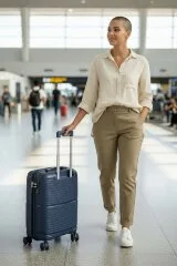 Чемодан BV PP02-20 navy Bagvoyage